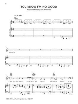 Note Hal Leonard Amy Winehouse - Back to Black Note - 6