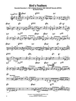 Notes Hal Leonard Charlie Parker Omnibook - Volume 2 Notes - 4