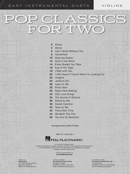 Note Hal Leonard Pop Classics for Two Violins Note - 2