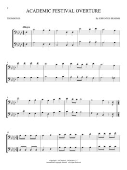 Notes Hal Leonard Classical Themes for Two Trombones Notes - 3