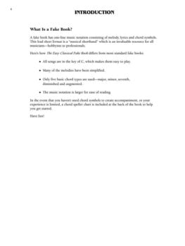Notes Hal Leonard The Easy Classical Fake Book Notes - 6