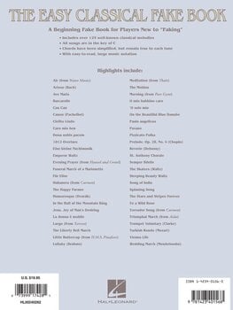 Notes Hal Leonard The Easy Classical Fake Book Notes - 12