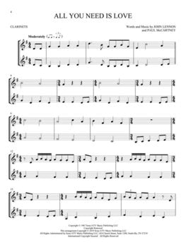 Noten Hal Leonard The Beatles for Two Clarinets Noten - 4