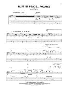 Note Hal Leonard Megadeth - Rust in Peace Note - 7