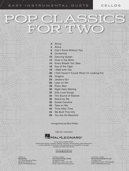 ноти Hal Leonard Pop Classics for Two Cellos ноти - 2