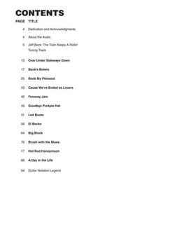 Notes Hal Leonard Jeff Beck Notes - 2