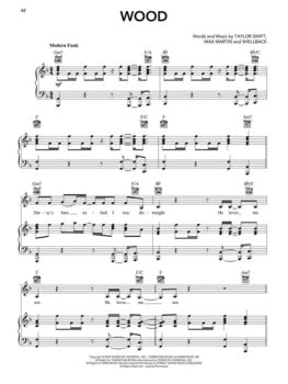 Notes Hal Leonard Taylor Swift - The Life of a Showgirl Notes - 5