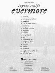 Noten Hal Leonard Taylor Swift - Evermore Noten - 1