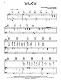Natos Hal Leonard Taylor Swift - Evermore Natos - 3