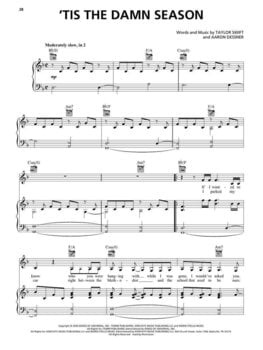 Natos Hal Leonard Taylor Swift - Evermore Natos - 4