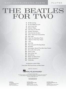 Noten Hal Leonard The Beatles for Two Flutes Noten - 2