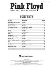 Note Hal Leonard Pink Floyd - Piano Sheet Music Anthology Note - 1