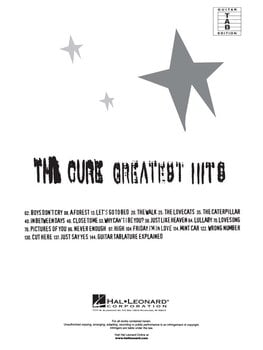 Notes Hal Leonard The Cure - Greatest Hits Notes - 2