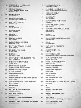 Notes Hal Leonard 100 Most Beautiful Songs Ever Notes - 2