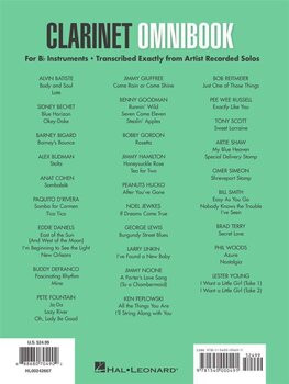 Notes Hal Leonard Clarinet Omnibook for B-flat Instruments Notes - 7