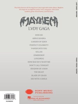 Noten Hal Leonard Lady Gaga - MAYHEM Noten - 7