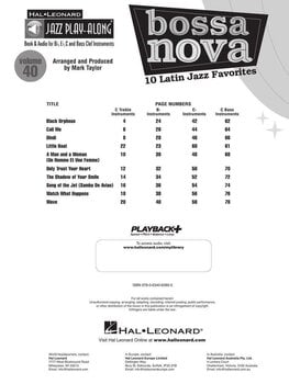 Notes Hal Leonard Bossa Nova - 10 Latin Jazz Favorites Notes - 2