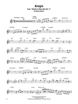 Notes Hal Leonard Stan Getz - Omnibook Notes - 3