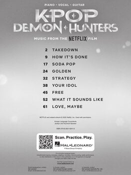 Noten Hal Leonard KPop Demon Hunters Piano/Vocal/Guitar Noten - 2