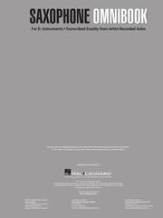 Natos Hal Leonard Saxophone Omnibook for E-Flat Instruments Natos - 1