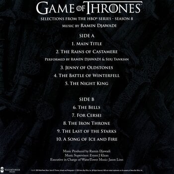 LP ploča Ramin Djawadi - Game Of Thrones Season 8 (Limited Edition) (The Iron Throne Version) (Metallic Gray Swirl Coloured) (LP) - 2