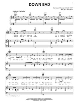 Natos Hal Leonard Taylor Swift - The Tortured Poets Department Natos - 3
