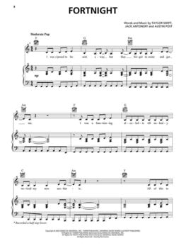 Natos Hal Leonard Taylor Swift - The Tortured Poets Department Natos - 4