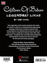 Noty Cherry Lane Music Company Children Of Bodom - Legendary Licks Noty - 1