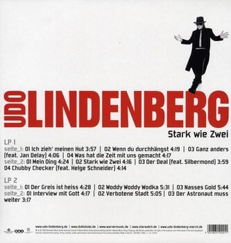 Vinyl Record Udo Lindenberg - Stark Wie Zwei (2 LP) - 2