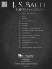 Noty Hal Leonard J.S. Bach for Easy Guitar Noty - 1