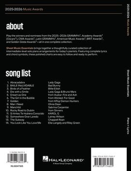 Note Hal Leonard 2025-2026 Music Awards Note - 5