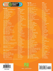 Notis Hal Leonard VH1's 100 Greatest Songs of Rock and Roll Notis - 1