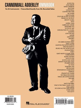 Noty Hal Leonard Cannonball Adderley - Omnibook Noty - 6