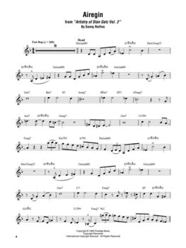 Note Hal Leonard Stan Getz - Omnibook Note - 4