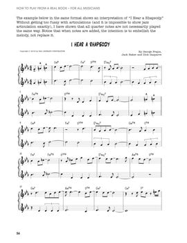 Manuel Hal Leonard How to Play from a Real Book Manuel - 5