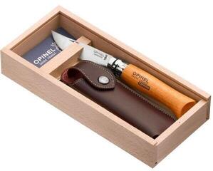Faca para turistas Opinel Wooden Gift Box N°08 Carbon + Sheath Faca para turistas - 1