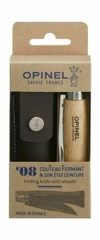 Tourist Knife Opinel N°08 Stainless Steel + Alpine Sheath Tourist Knife - 2