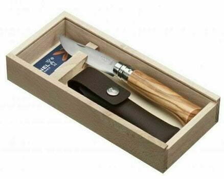 Touristische Klappmesser Opinel Wooden Gift Box N°08 Olive Touristische Klappmesser - 5