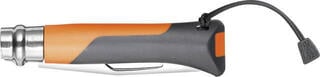 Faca para turistas Opinel N°08 Stainless Steel Outdoor Plastic Orange Faca para turistas - 2