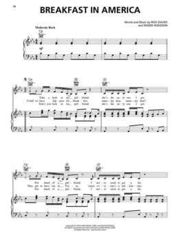 Notes Hal Leonard Supertramp - Greatest Hits Notes - 5