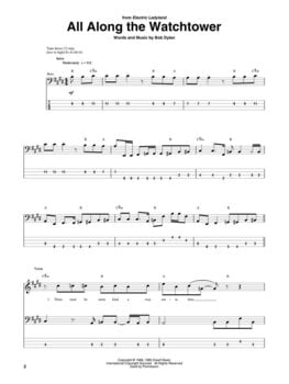 Notes Hal Leonard Jimi Hendrix Bass Tab Collection Notes - 2