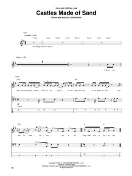 Notes Hal Leonard Jimi Hendrix Bass Tab Collection Notes - 3
