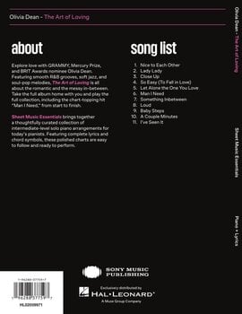 Notes Hal Leonard Olivia Dean - The Art of Loving Notes - 6