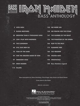 Noty Hal Leonard Iron Maiden Bass Anthology Noty - 2
