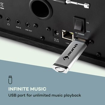 Desktop Music Player Auna Connect 150 2.1 Black - 7