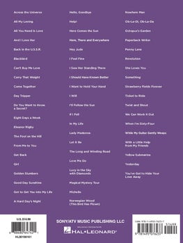Note Hal Leonard The Beatles - Super Easy Songbook Note - 6