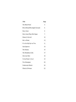 Notes Hal Leonard Pirates of the Caribbean Notes - 2