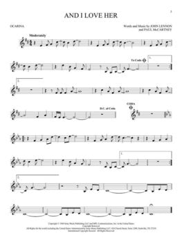 Noty Hal Leonard The Beatles for Ocarina Noty - 4