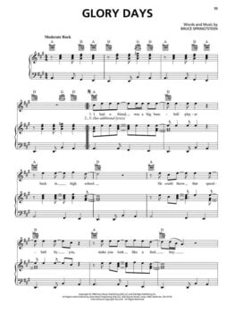 Notes Hal Leonard Bruce Springsteen Sheet Music Collection Notes - 3