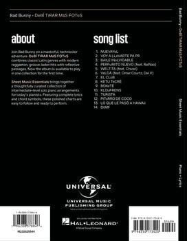 Noty Hal Leonard Bad Bunny - DeBí TiRAR MáS FOToS Noty - 2